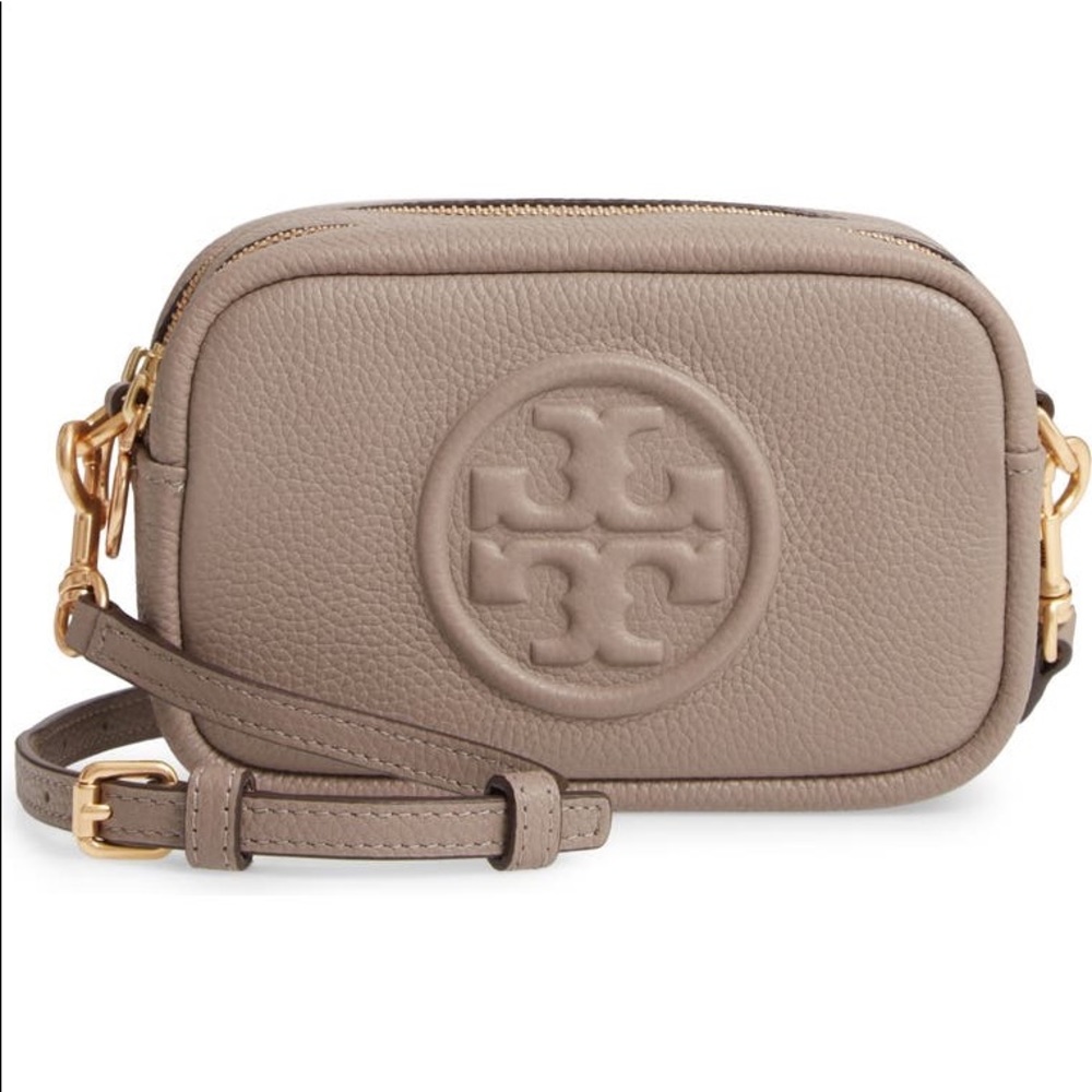 NWT! Tory Burch Perry Bombe Leather Crossbody Bag